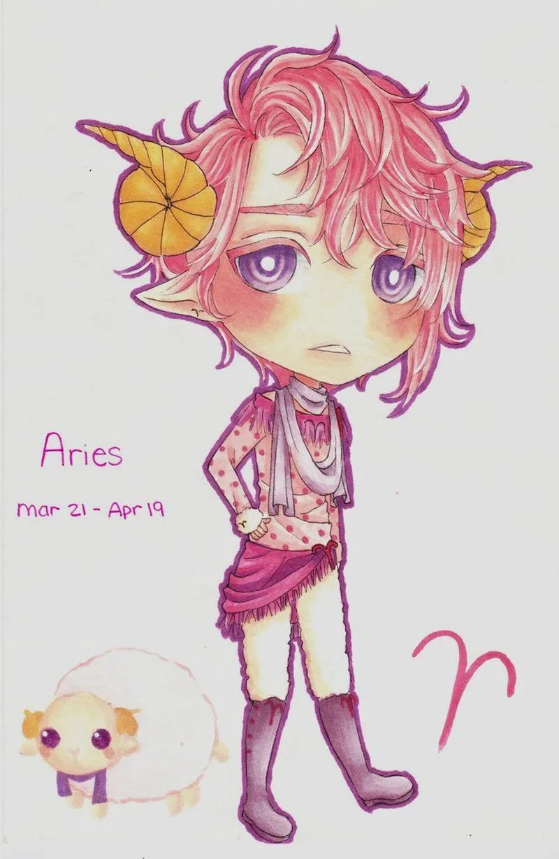 Bộ ảnh cung bạch dương nữ chibi dễ thương khiến ai cũng mê mẩn
