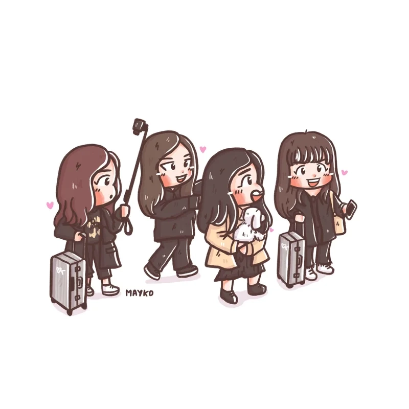 Ngắm nhìn vẻ đẹp blackpink chibi cute khiến tim tan chảy