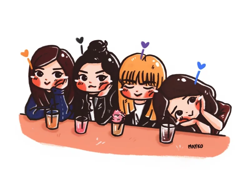 Tuyển chọn hình ảnh chibi cute blackpink cực xinh