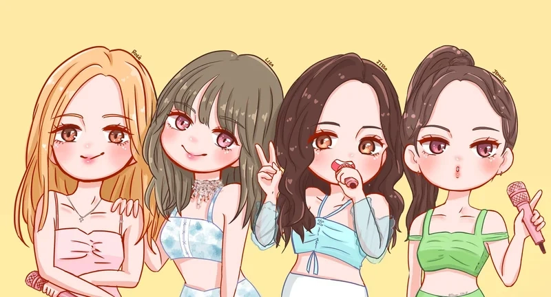 Chọn ngay hình nền blackpink chibi cute cực chất cho BLINK