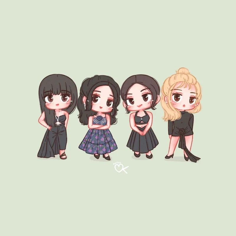 Kho ảnh hình nền cute blackpink chibi dành riêng fan nữ