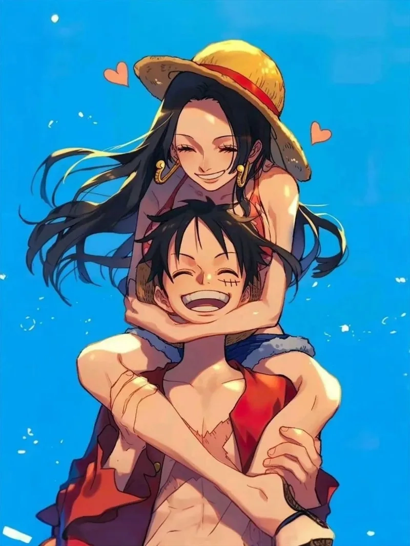 Fan thích thú trước sự đáng yêu của luffy và hancock