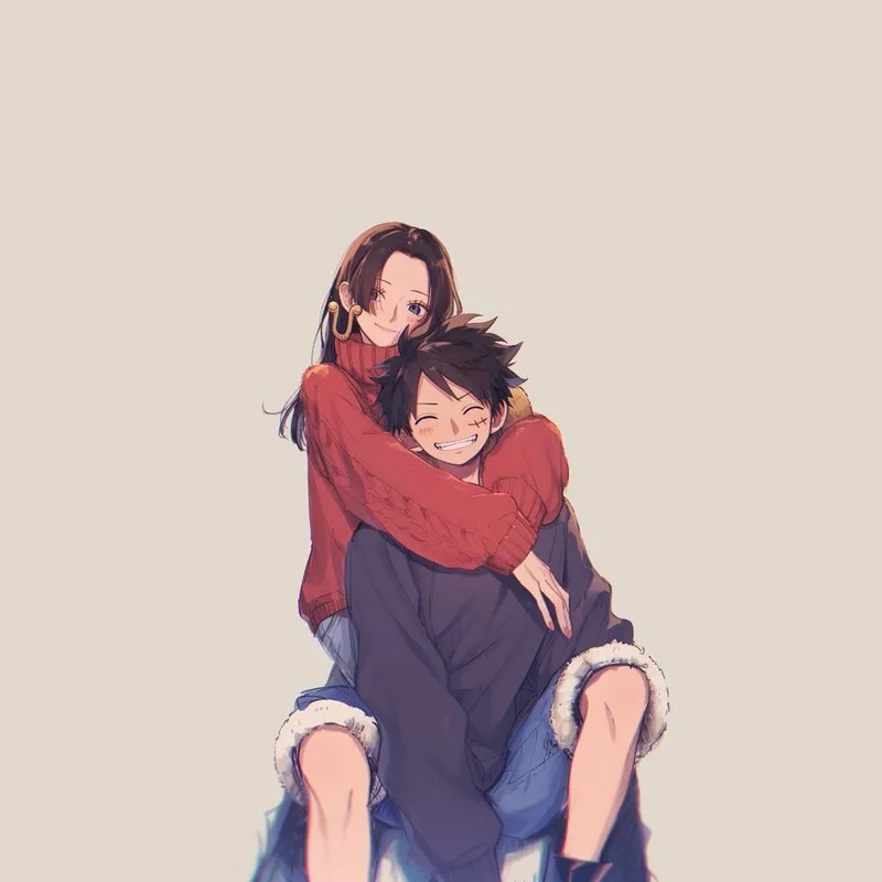 Khoảnh khắc ấm áp khi boa hancock ôm luffy thật dịu dàng