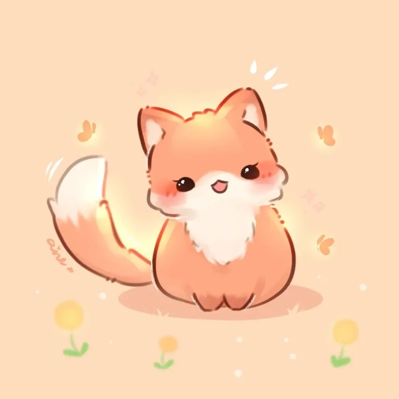Ngắm ngay bộ sưu tập ảnh cáo chibi cute siêu dễ thương