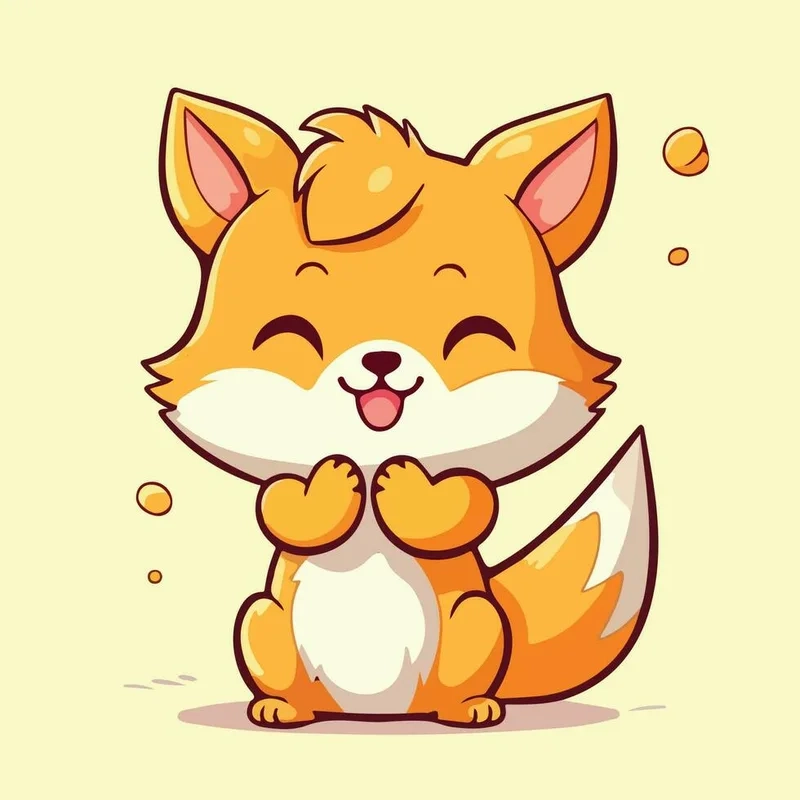 Kho hình cáo chibi cực chất để trang trí và sưu tầm