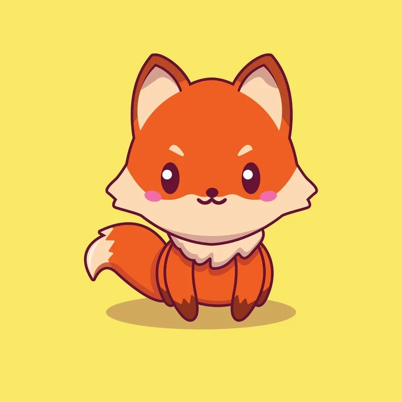 Bộ sưu tập hình con cáo chibi dễ thương