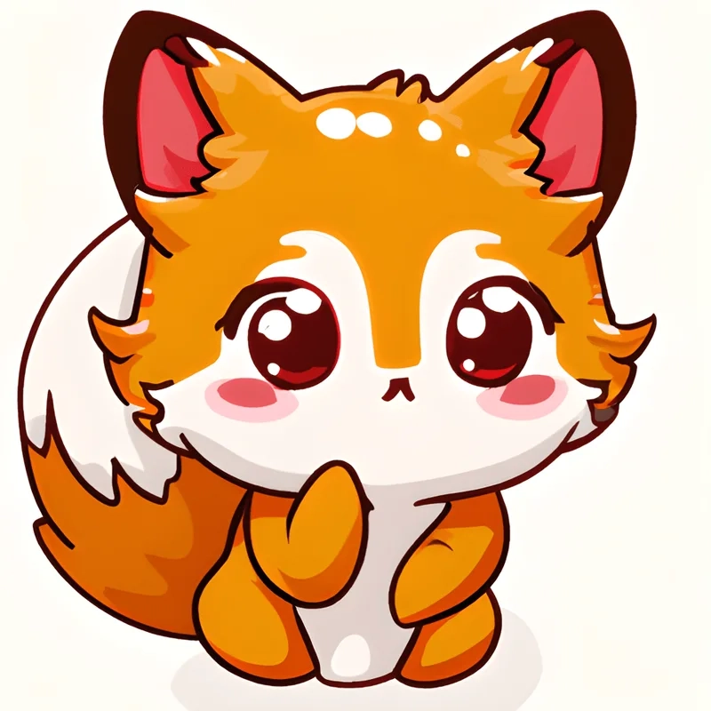 Chia sẻ loạt hình cáo chibi dễ thương cho dân yêu thú cưng