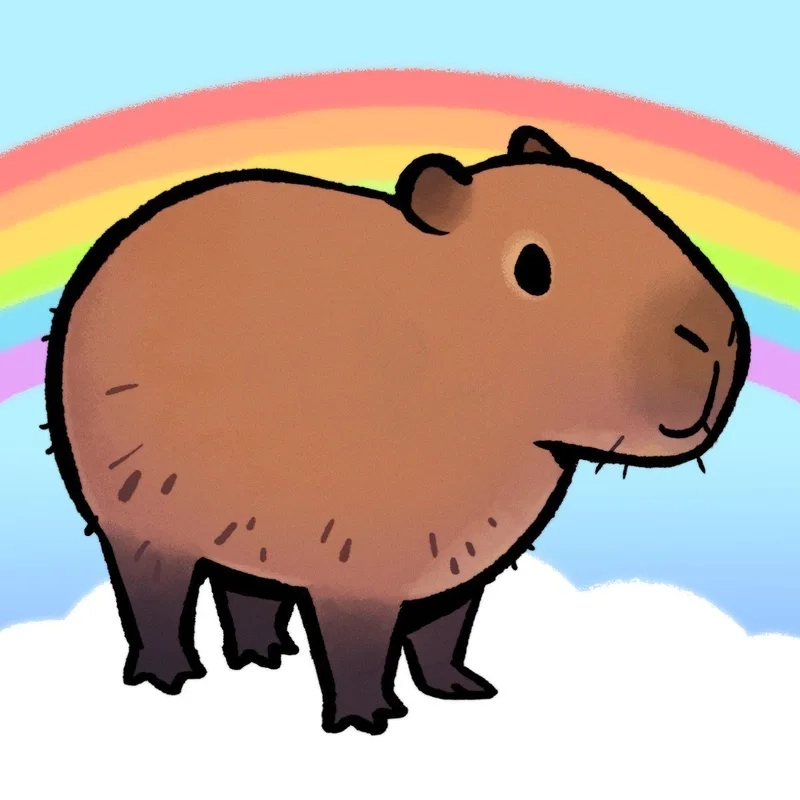 Bộ sưu tập hình nền capybara chibi siêu dễ thương