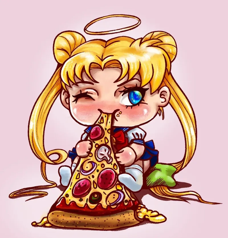 Bộ sưu tập chibi ăn cơm đáng yêu khiến tim bạn tan chảy