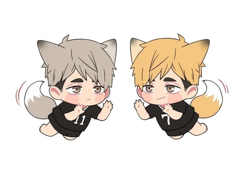 Bộ sưu tập hình bạn bè chibi dễ thương dành cho nhóm bạn thân