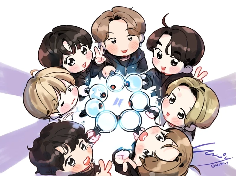 Tải ngay trọn bộ bts chibi dễ thương không thể bỏ lỡ