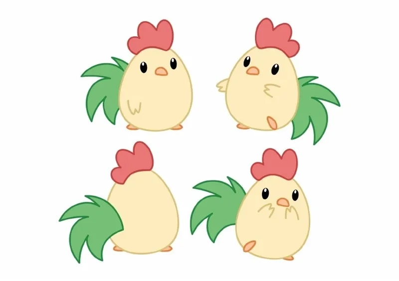 Ngắm ngay con gà chibi siêu dễ thương cho avatar thêm nổi bật