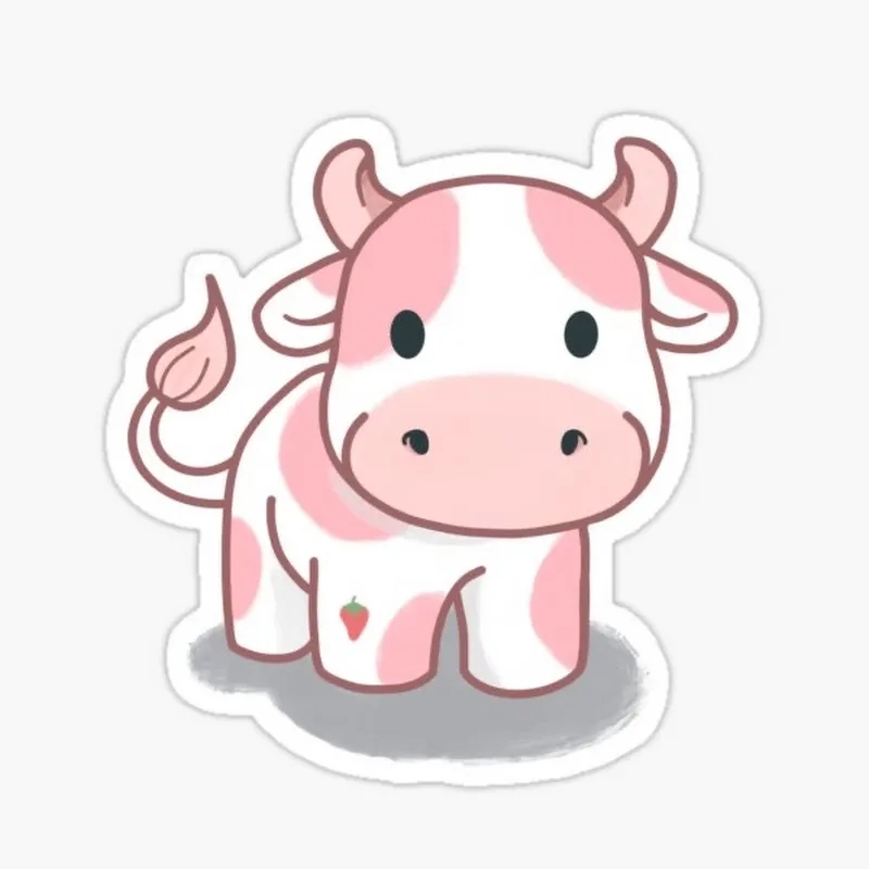 Lưu về ngay ảnh con bò chibi đáng yêu nhất mạng xã hội