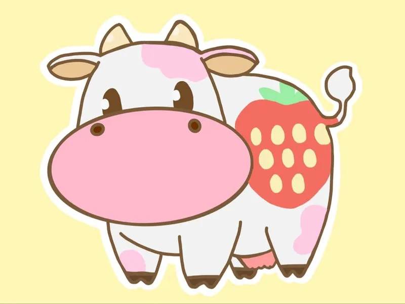 Đổi avatar ngay avatar bò sữa chibi cute độc lạ dễ thương