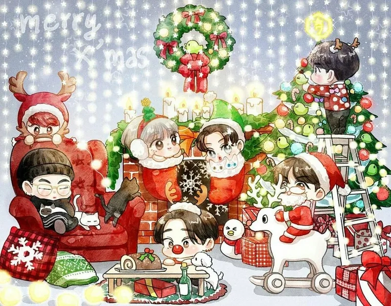 Ảnh chibi Giáng Sinh là gì?