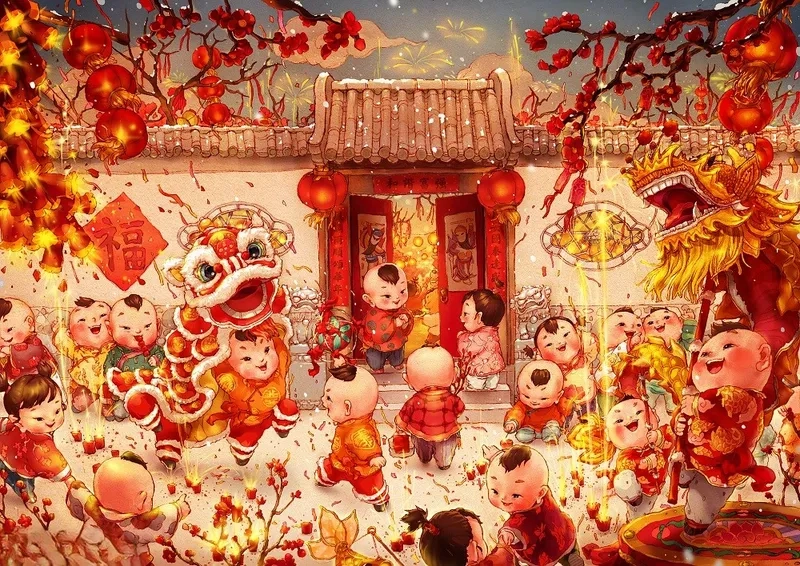 Chào đón xuân về cùng chibi lễ hội mùa xuân lung linh sắc màu