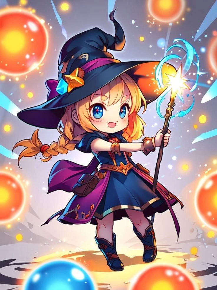 Bộ sưu tập chibi ma thuật boy mạnh mẽ và phong cách