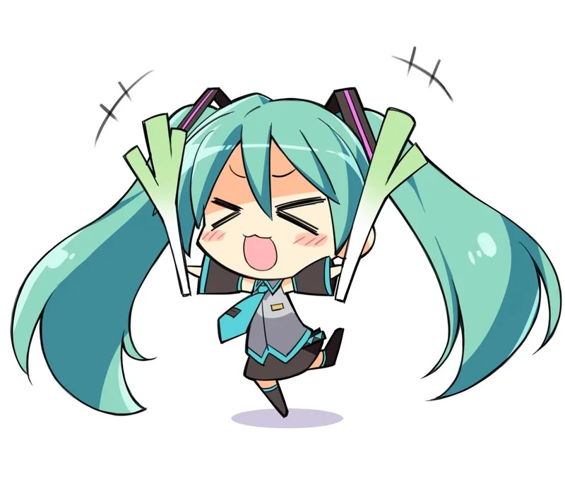 Vẻ đẹp ngọt ngào của miku chibi cute khiến fan mê mẩn