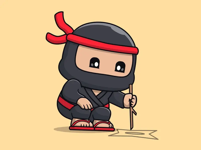 Hình xăm chibi ninja tattoo mang đậm cá tính và nét tinh nghịch riêng biệt