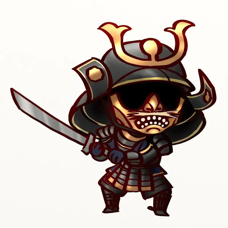 Hướng dẫn từng bước how to draw chibi samurai đơn giản mà đẹp