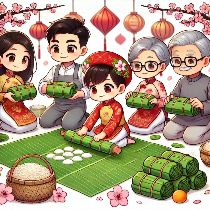 Đón năm mới rực rỡ cùng chibi tết cute dễ thương cho mọi khoảnh khắc
