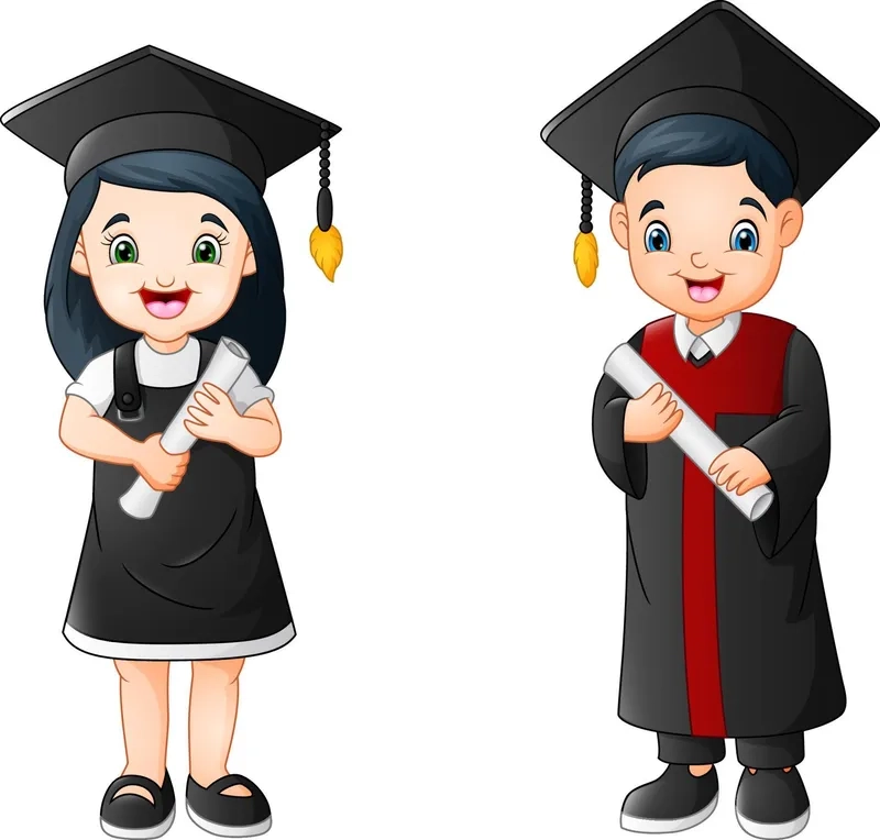 Mừng ngày ra trường bằng hình tốt nghiệp chibi đáng yêu và rạng rỡ
