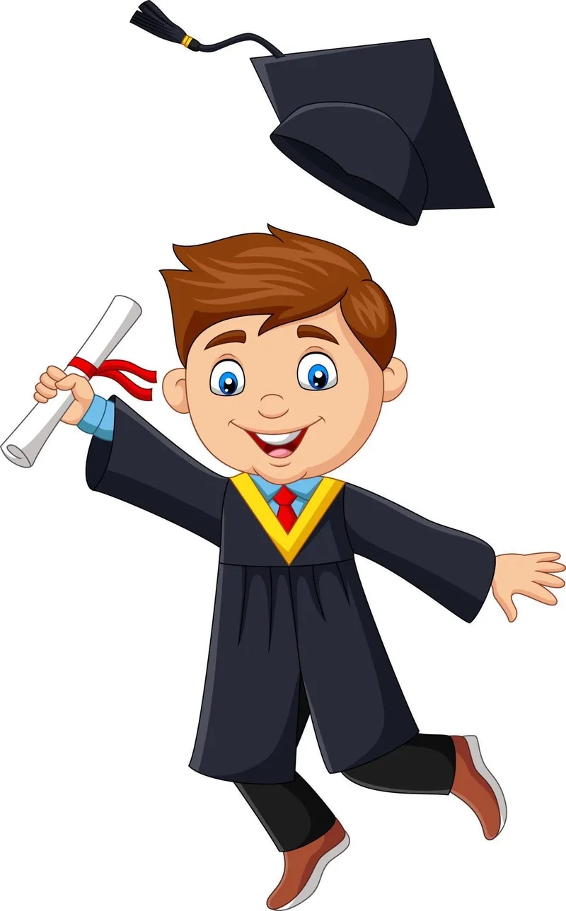 Tải ngay chibi tốt nghiệp png trong suốt siêu dễ thương cho thiết kế của bạn