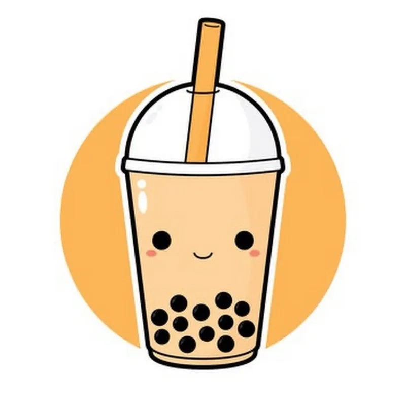 Tải ngay hình ảnh trà sữa chibi để làm hình nền cực ngọt ngào