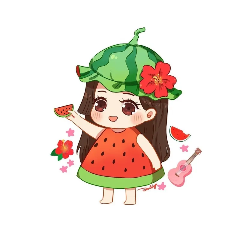 Bộ sưu tập trái cây chibi siêu dễ thương cho ngày mới rực rỡ