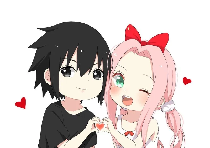 Cặp đôi valentine chibi khiến trái tim tan chảy ngày lễ tình nhân