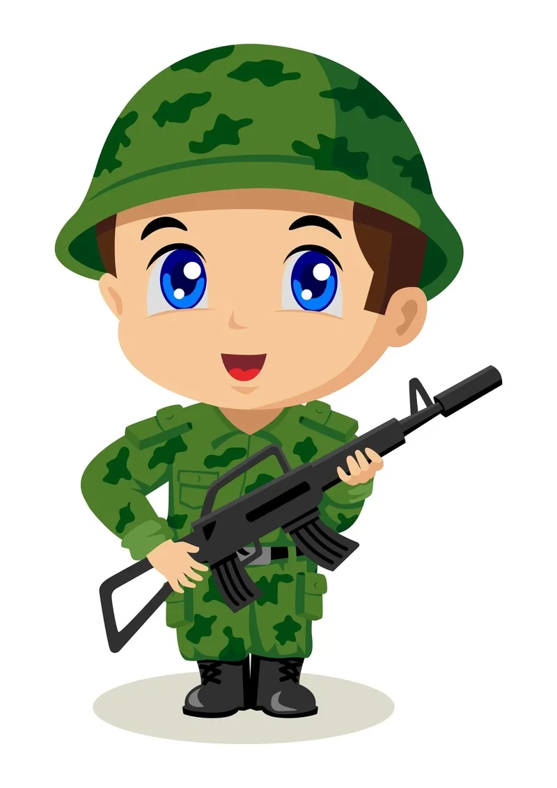 Chọn ngay avatar lính bộ đội chibi cho Facebook và Zalo
