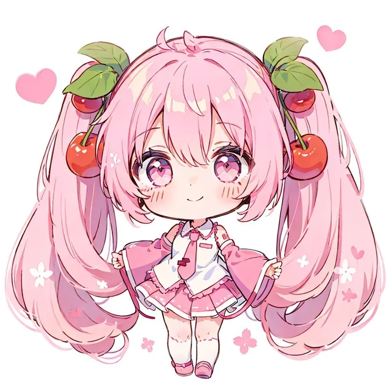 Tải ngay hình cô gái cute chibi đẹp lung linh cho avatar