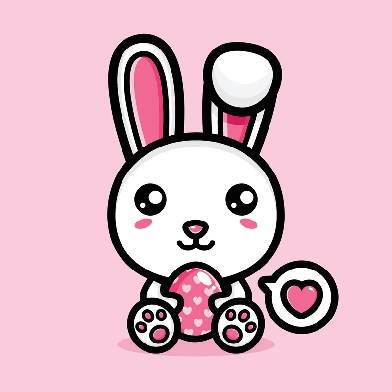 Bộ ảnh dễ thương thỏ chibi cute khiến ai cũng thích