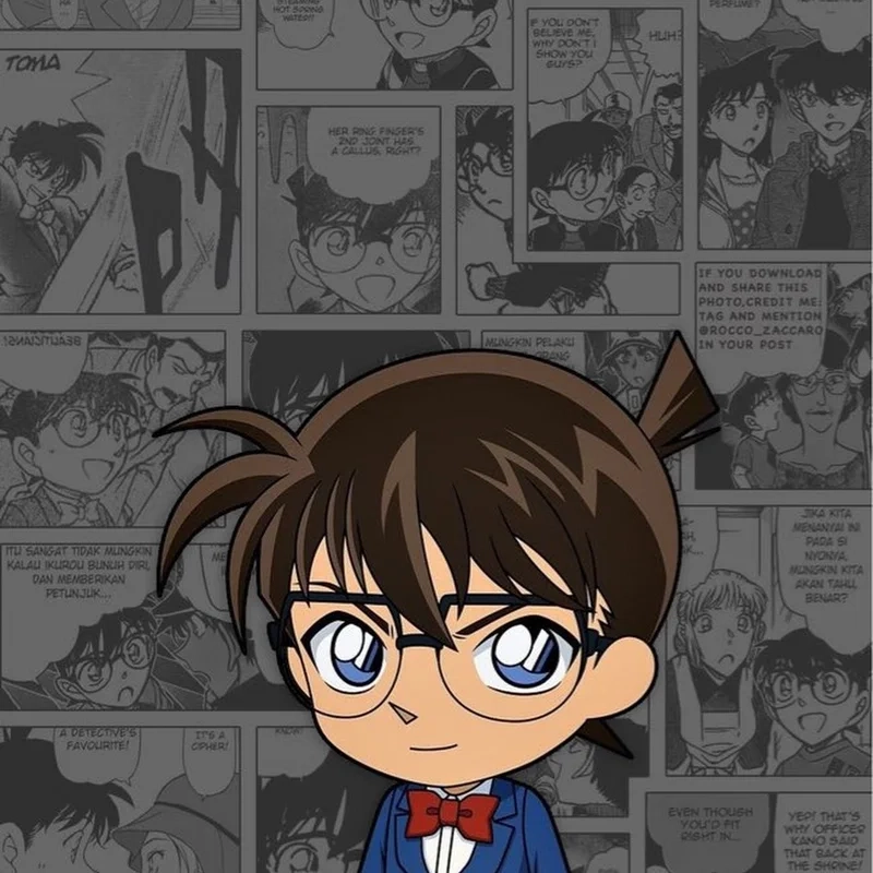 Tải về ngay hình nền conan chibi cute cực hot