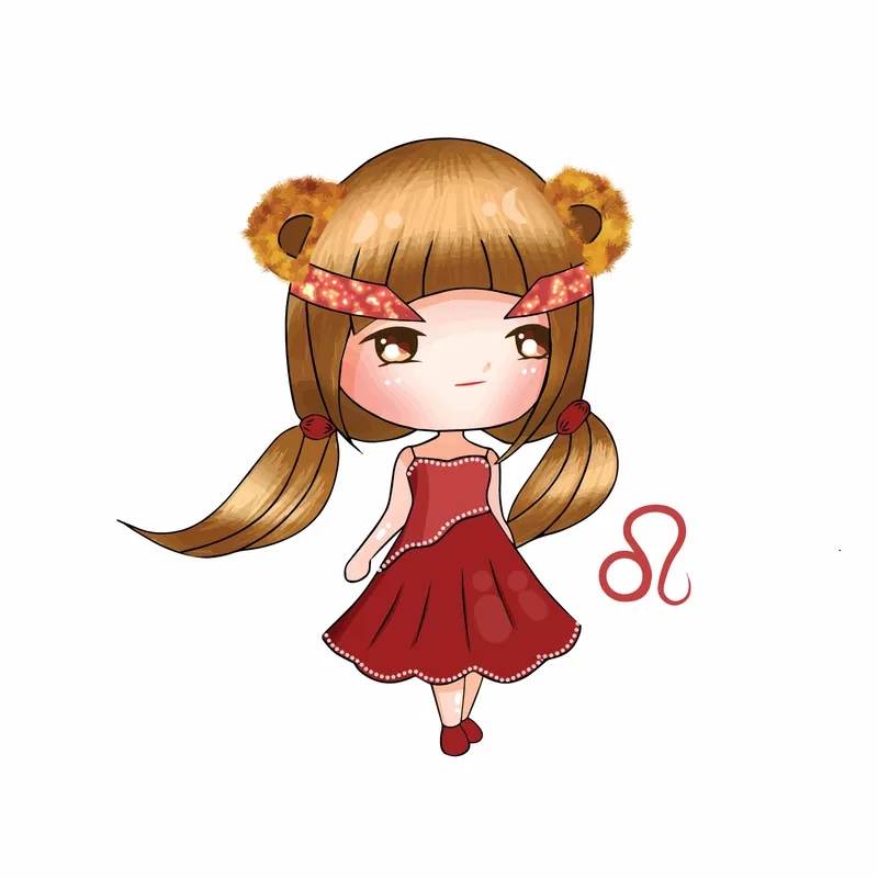 Hình ảnh cung sư tử nữ chibi đẹp ngọt ngào được săn đón