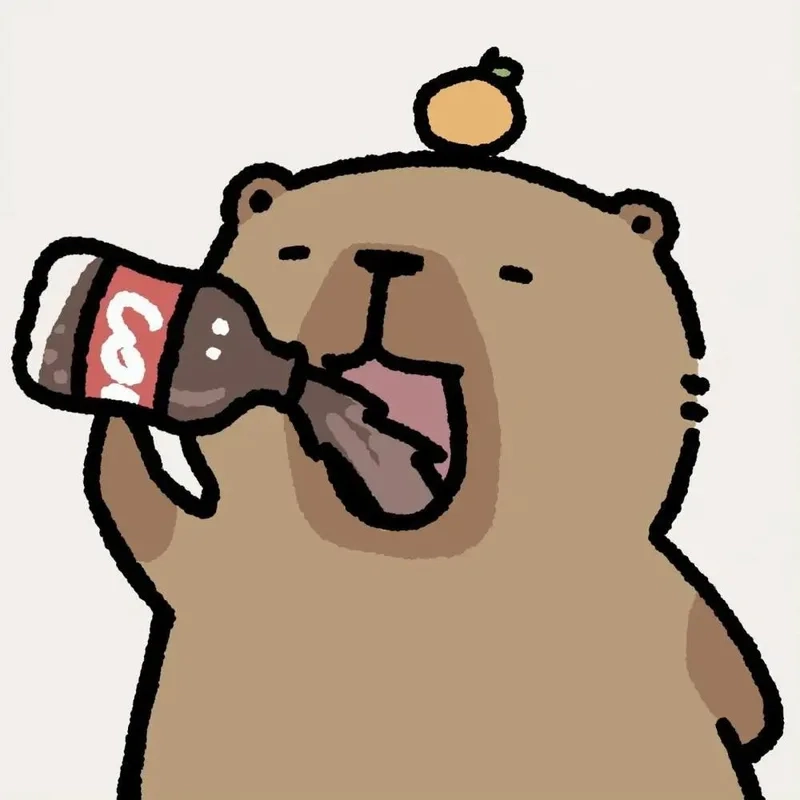 Biến màn hình bạn thêm đáng yêu với hình nền capybara chibi cute