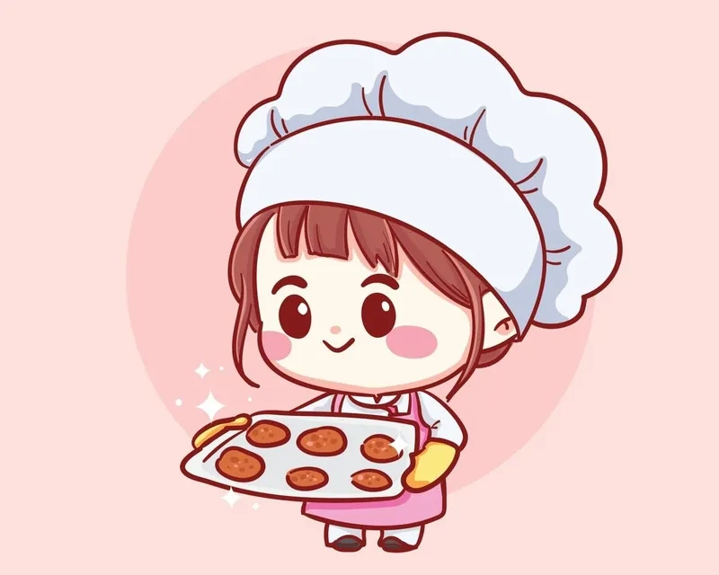 Thổi hồn vào món ăn với chibi đầu bếp nữ xinh xắn và cá tính