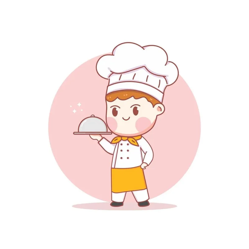 Tải ngay đầu bếp chibi png chất lượng cao cho thiết kế sáng tạo