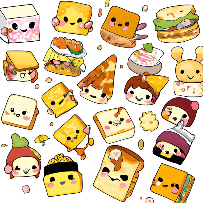 Tổng hợp ảnh đồ ăn chibi cute đẹp nhất dành cho fan yêu phong cách kawaii