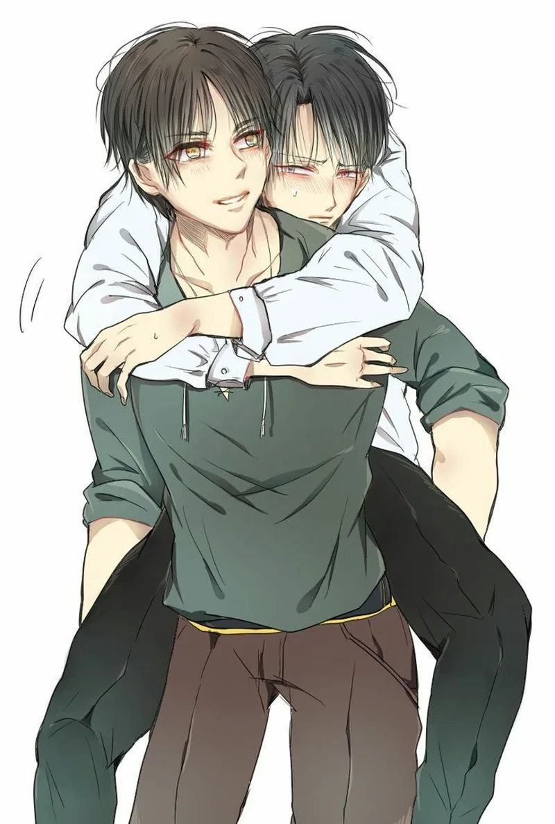 Khoảnh khắc kịch tính giữa levi x eren