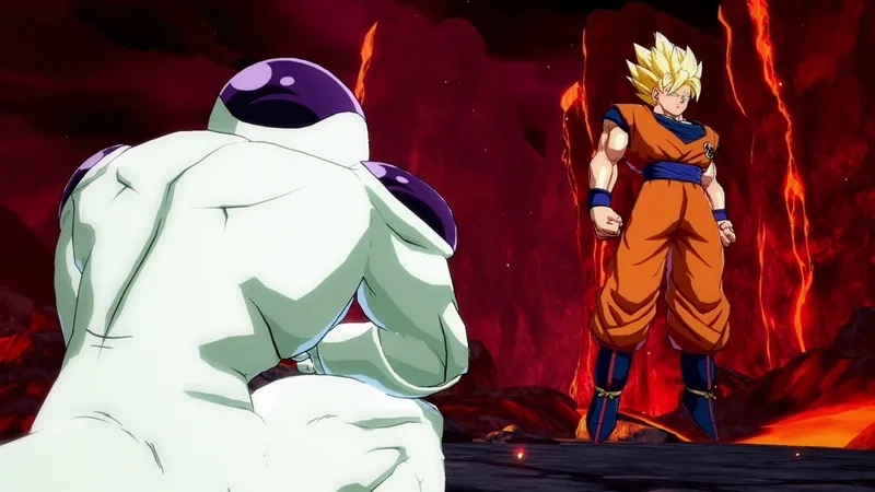 Trận chiến kinh điển giữa Goku và Frieza dragon ball z goku vs frieza