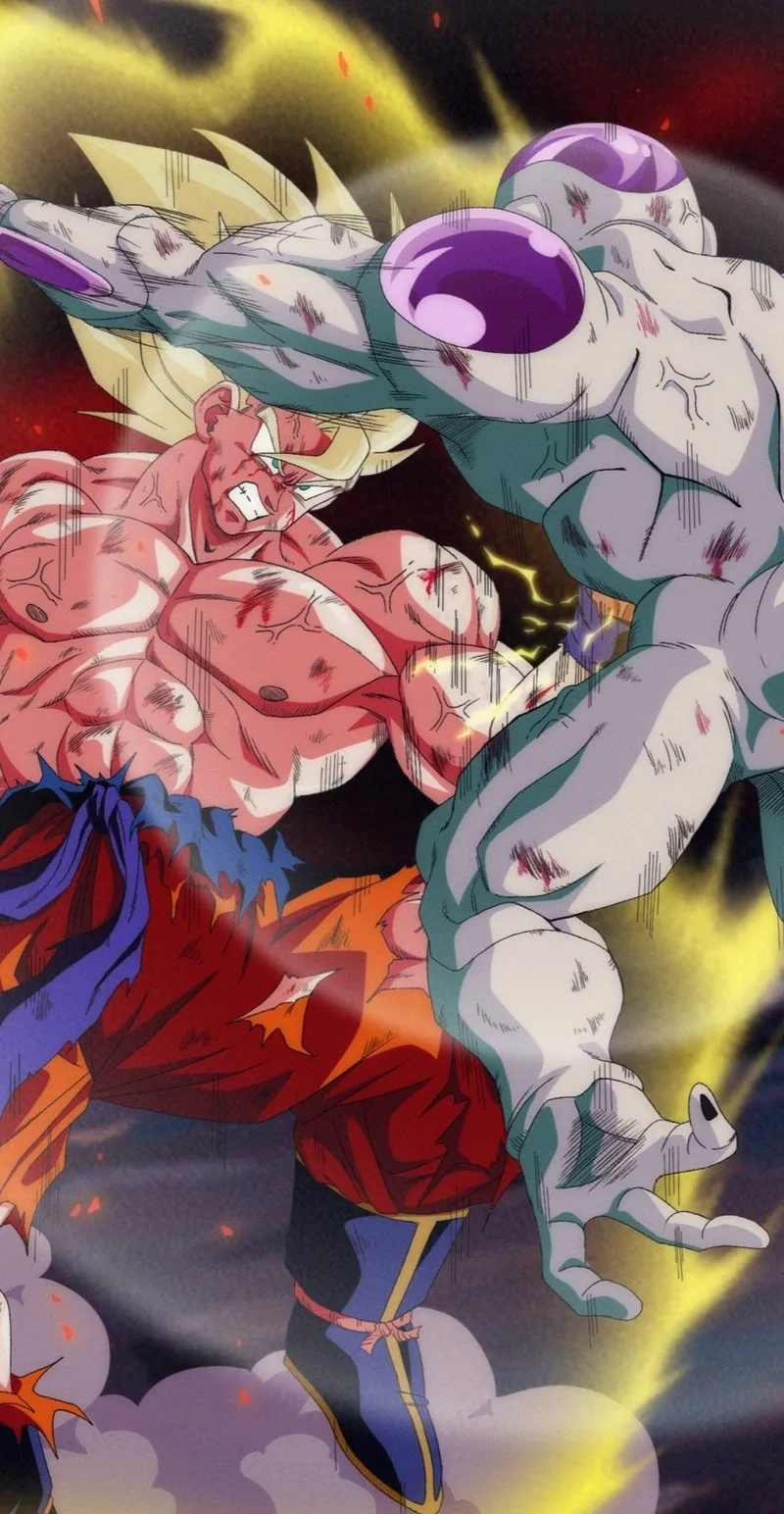 Siêu cấp Goku đối đầu Frieza ssj goku vs frieza