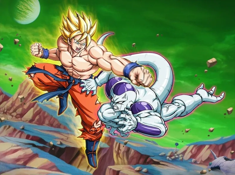 Trận chiến đỉnh cao giữa hai kẻ mạnh frieza goku
