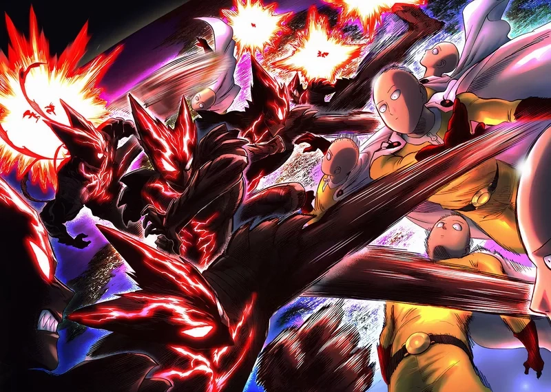 Cosmic Garou đối đầu Saitama trong garou cosmic vs saitama