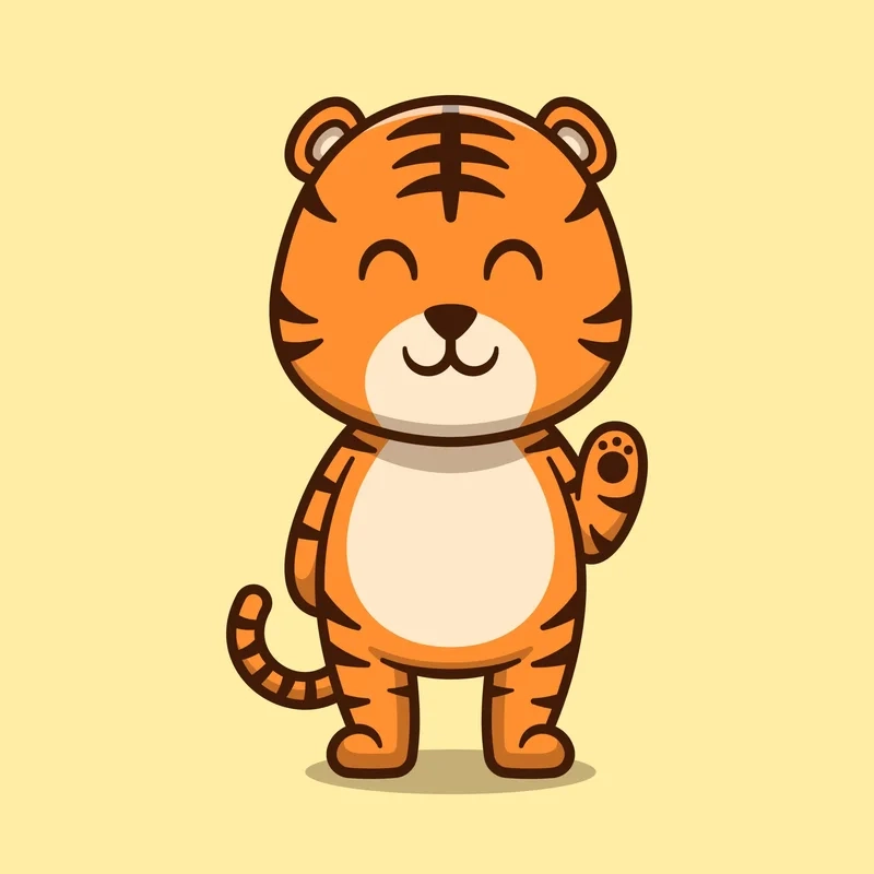 Thả tim ngay bộ sưu tập con hổ chibi dễ thương nhất hôm nay