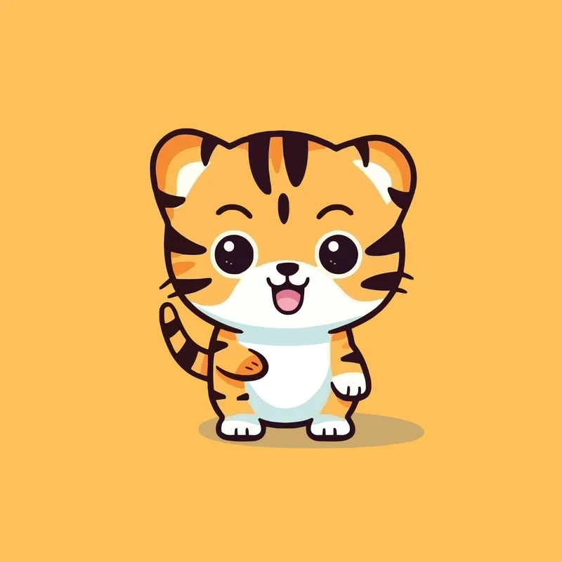 Cực chất cực đáng yêu với con hổ chibi cute hot trend