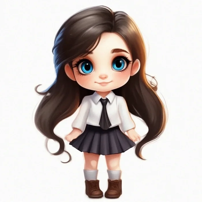 Bộ ảnh hình học sinh chibi dễ thương đáng để sưu tầm