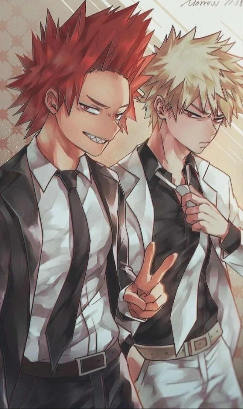 Fanart ấn tượng của kirishima x bakugou fanart