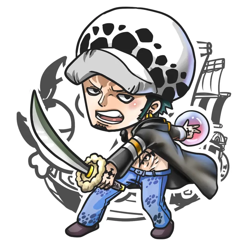 Nghệ thuật law chibi art khiến fan mê mẩn không rời mắt