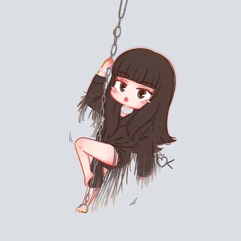 Trang trí điện thoại bằng hình nền lisa chibi dễ thương